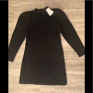 Sandro 100% wool black dress